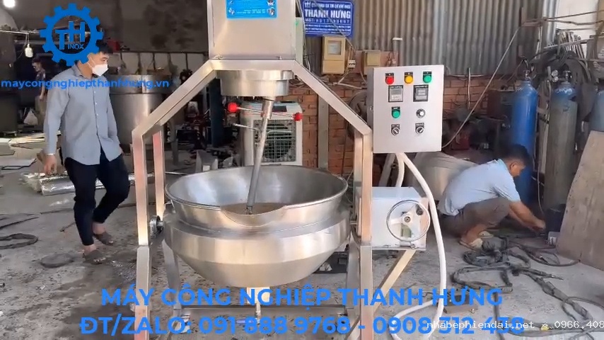 Máy Xào Sốt Nấu Sốt Công Nghiệp – Chảo Xào Sốt Tự Động 100L