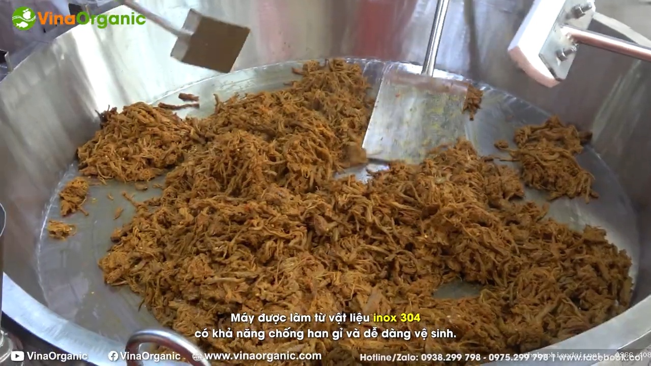 Chảo Chiên Thịt Bò Khô Công Nghiệp Dùng Điện