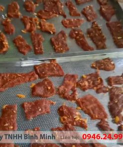 Sấy thịt bò khô bằng máy sấy thực phẩm đa năng