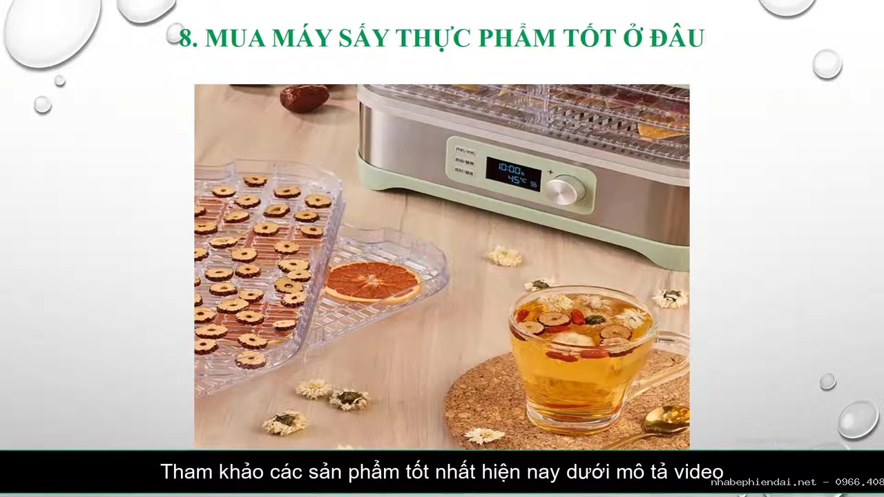 Kinh nghiệm mua máy sấy thực phẩm mini gia đình tốt nhất