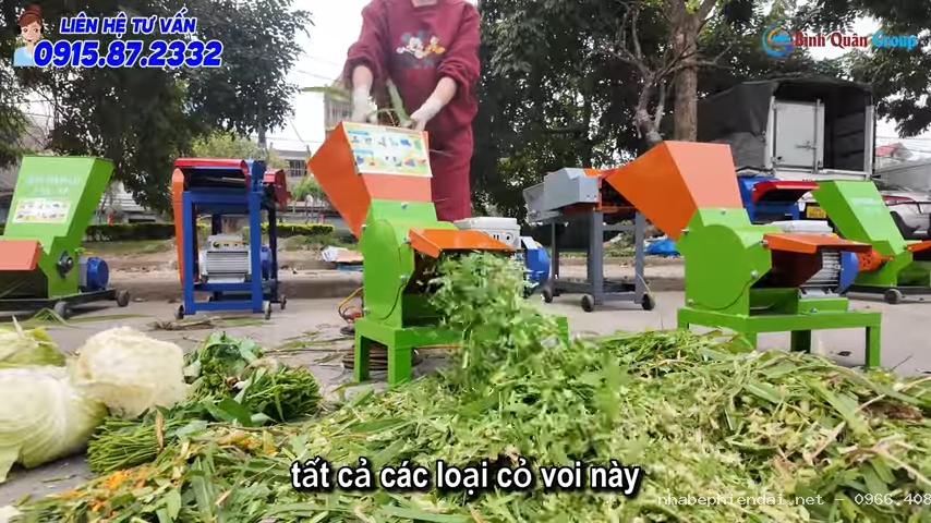 Máy băm cỏ mini C250 giá rẻ