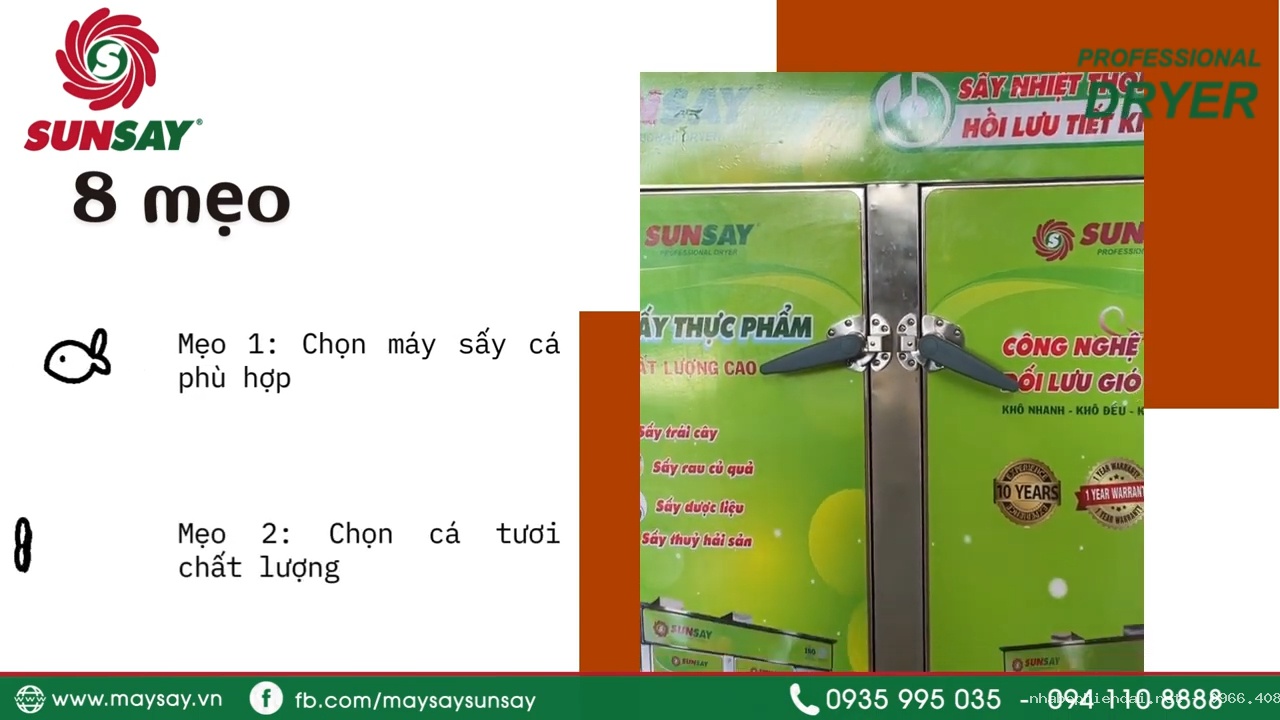 8 mẹo sử dụng máy sấy cá khô đạt chất lượng cao dịp Tết