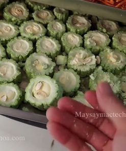 Khổ qua sấy, mướp đắng sấy khô giòn bằng máy sấy thăng hoa màu đẹp