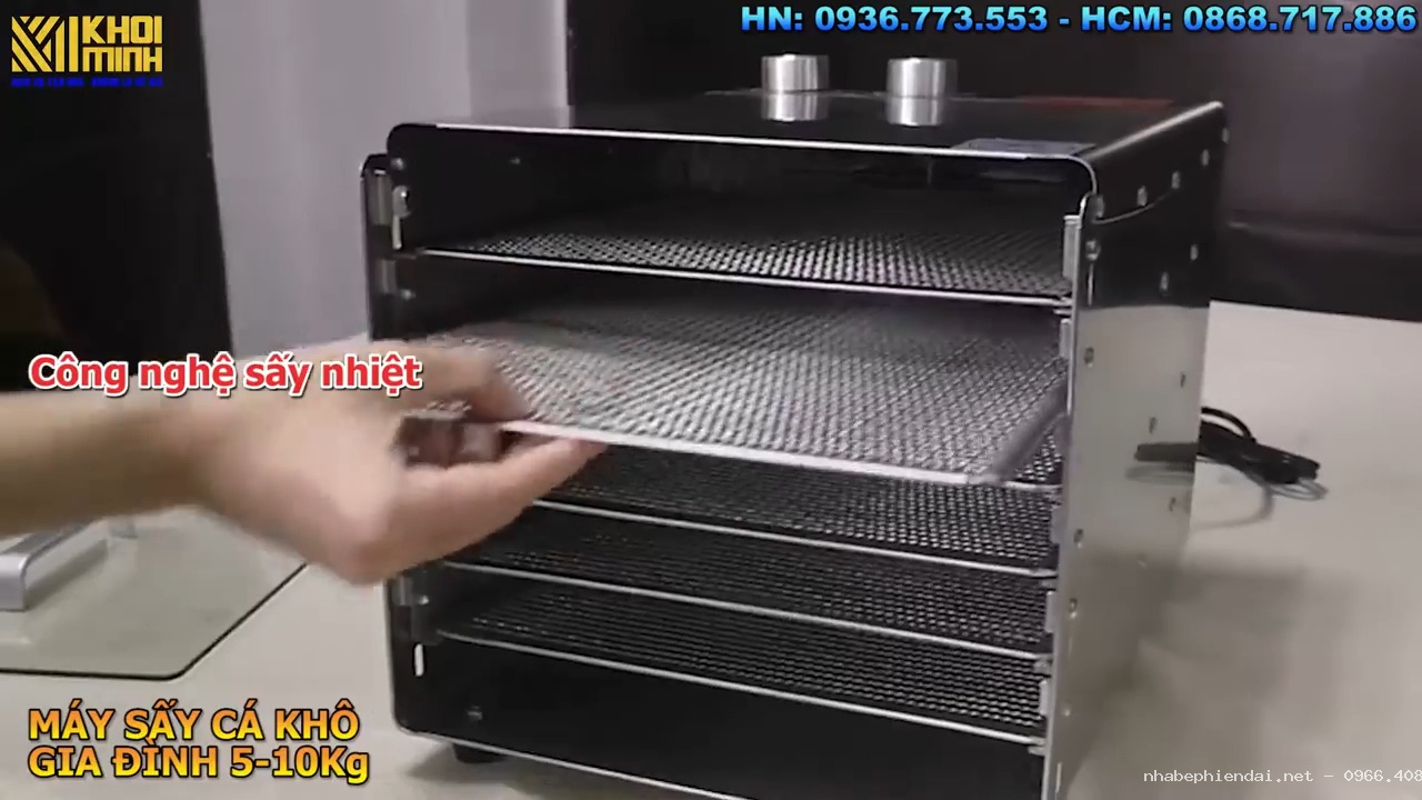 Máy sấy cá khô gia đình & công nghiệp giá tốt