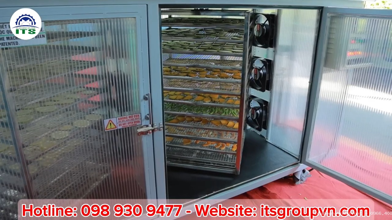Máy sấy mặt trời sấy đa năng – Giải pháp sấy dẻo chuối, nông sản, trái cây