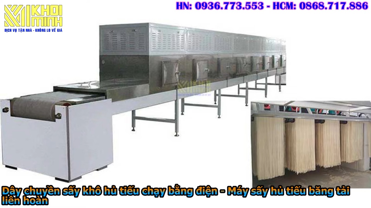 Máy Sấy Hủ Tiếu 100 – 500Kg