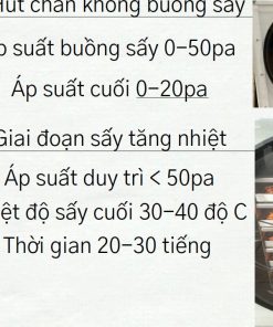 Quy trình công nghệ sấy thăng hoa - chi tiết máy 4