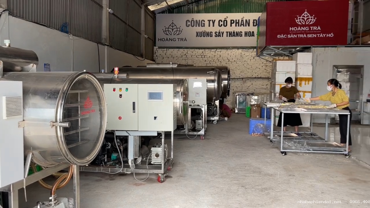 Xưởng sấy thăng hoa gia công nông sản lớn tại miền Bắc