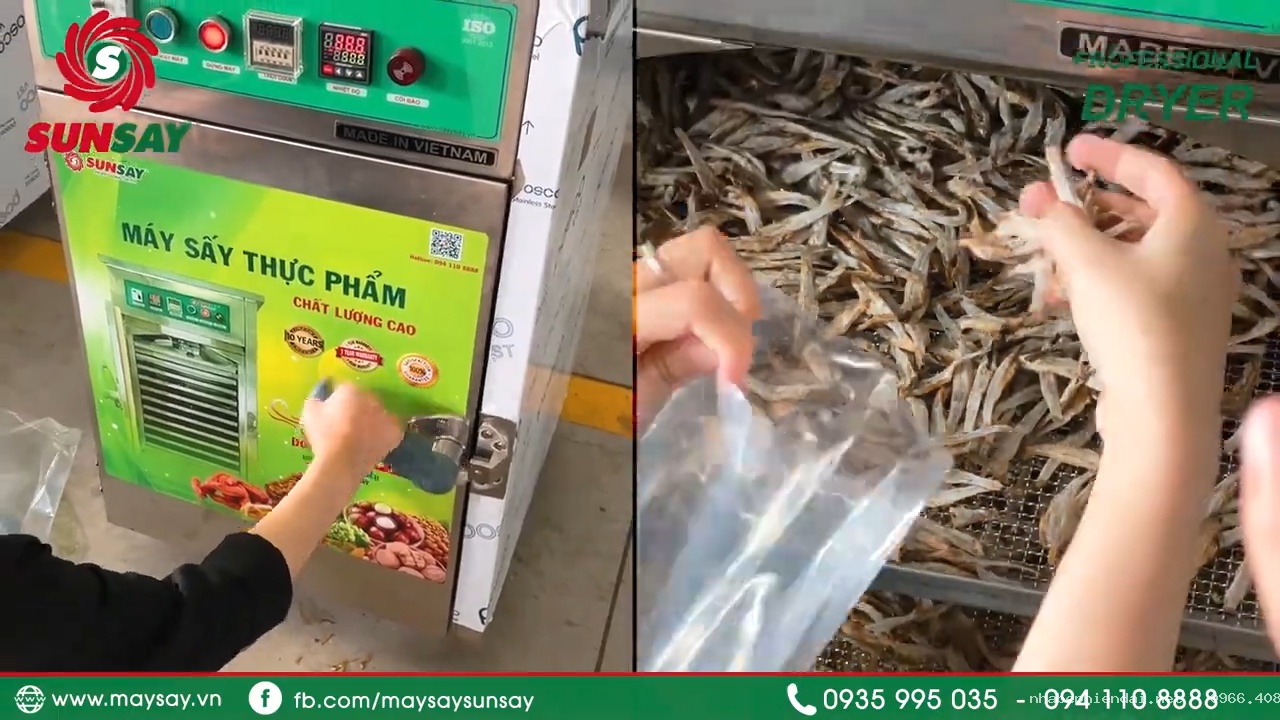 Chế biến cá cơm sấy khô thơm ngon bằng máy sấy thực phẩm