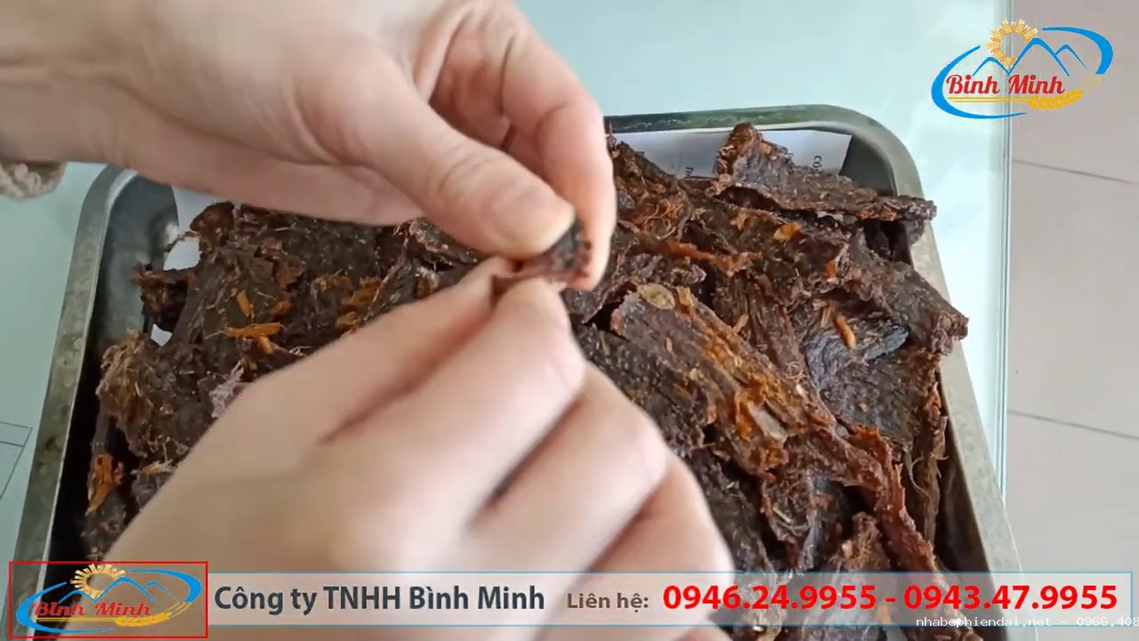 Sấy thịt bò khô ngon với máy sấy thực phẩm đa năng Bình Minh