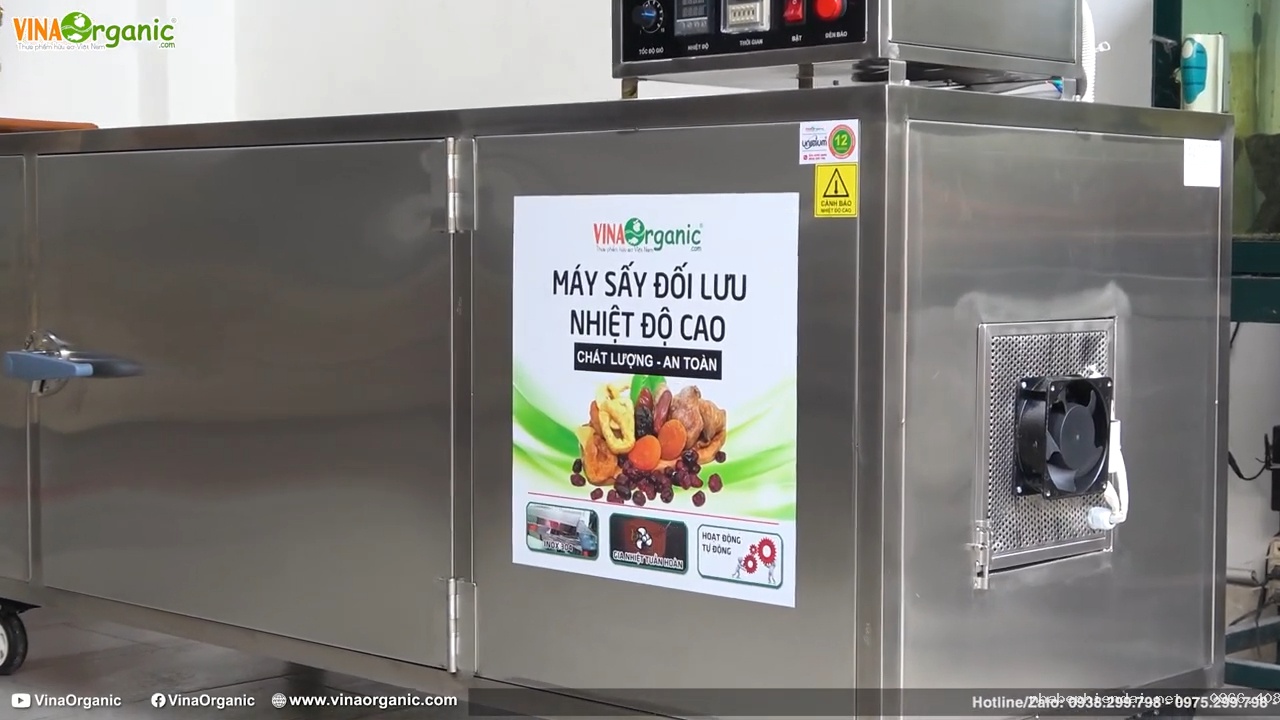 Máy sấy vỏ panel sấy cơm 20 khay inox 304 khay 1m x 1m