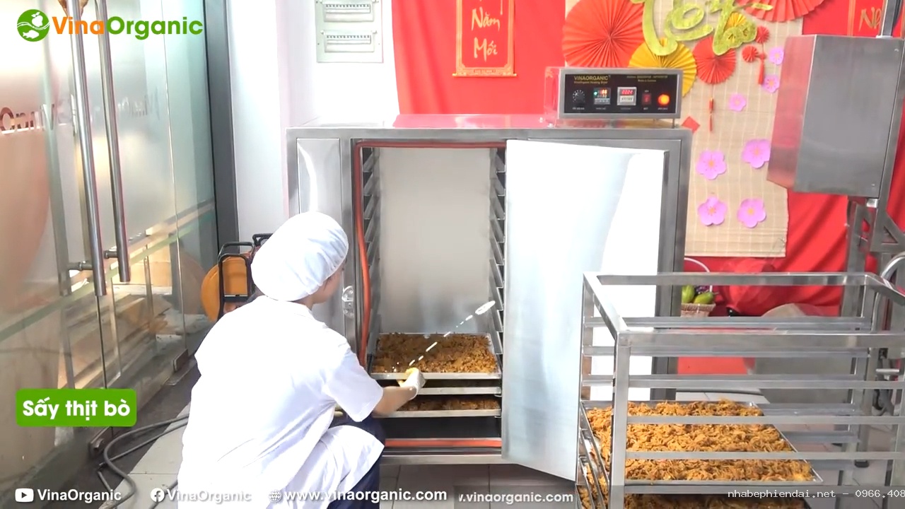 Máy sấy bò khô mini biến thịt bò tươi thành bò khô chuẩn vị