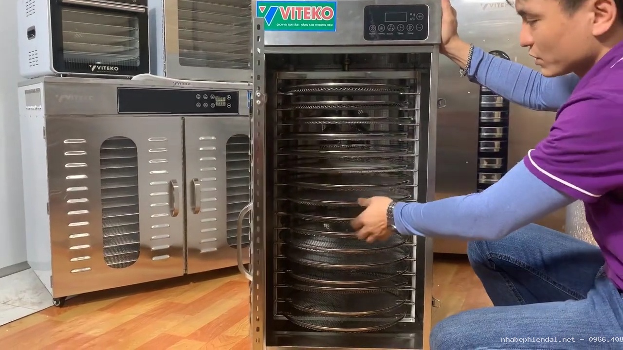 Máy sấy thực phẩm 16 khay xoay LT-101 VITEKO
