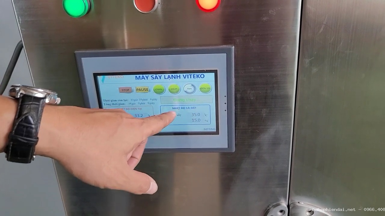 Máy sấy thực phẩm 50kg – 10 khay công nghiệp sấy khô đa năng