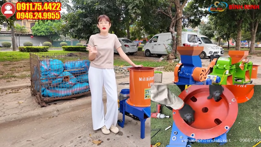 Máy Xay Xơ Dừa 1 Pha VMX500 Phiên Bản Cải Tiến Mới Nhất