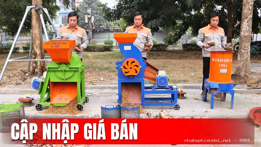Máy Xay Xơ Dừa Công Suất Lớn Nhỏ Kinh Doanh Tốt Nhất