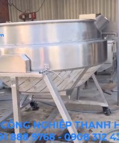 Chảo xào công nghiệp gia nhiệt dầu 800mm