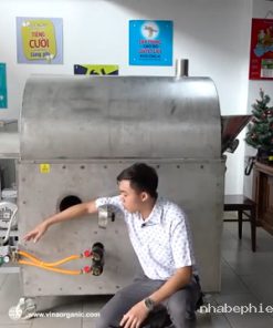 Máy rang hạt đa năng dùng gas đốt công suất rang ngũ cốc