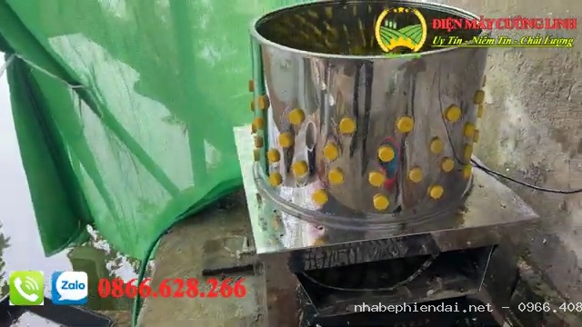 Máy Vặt Lông Gà Vịt Inox Siêu Sạch Đường Kính 60