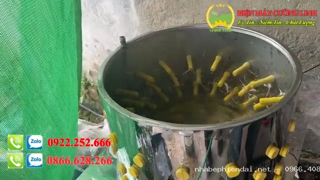 Máy Vặt Lông Gà Vịt Inox Siêu Sạch Đường Kính 60