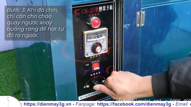 Máy rang hạt, rang lạc, rang cafe, ngũ cốc năng suất cao cho mùa cao điểm