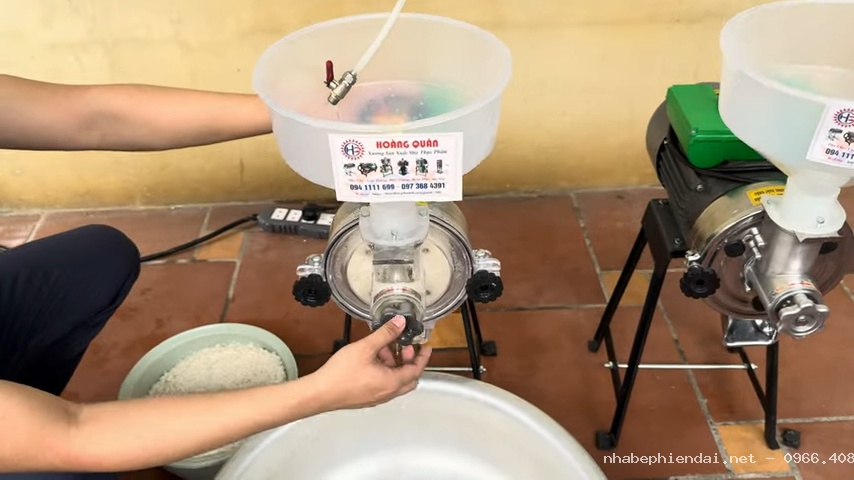 Đầu Nghiền Bột Nước Công Nghiệp Làm Bánh Cuốn, Bánh Tráng