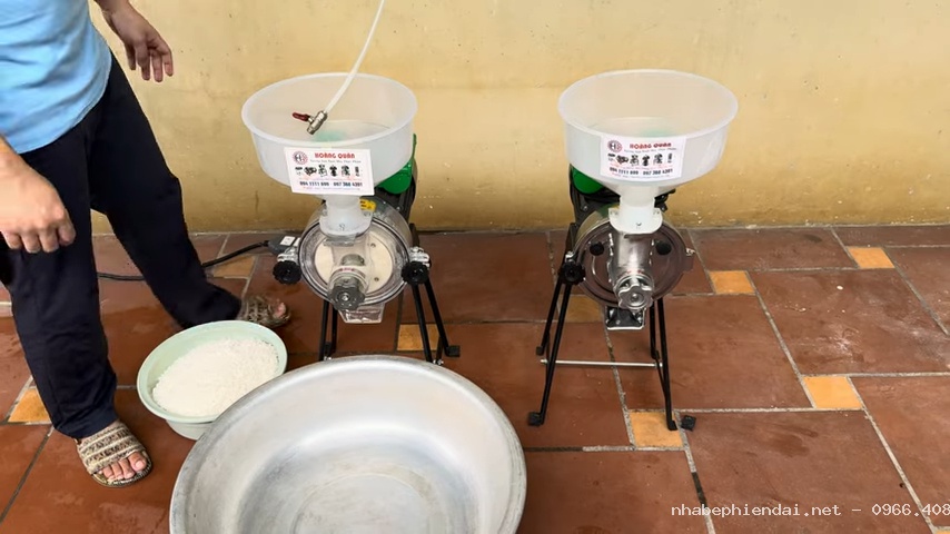 Đầu Nghiền Bột Nước Công Nghiệp Làm Bánh Cuốn, Bánh Tráng