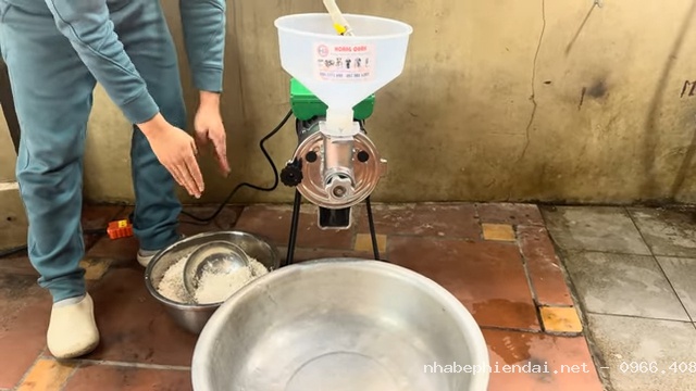 Máy Xay Bột Gạo Nước Mini Gia Đình Mẫu Mới