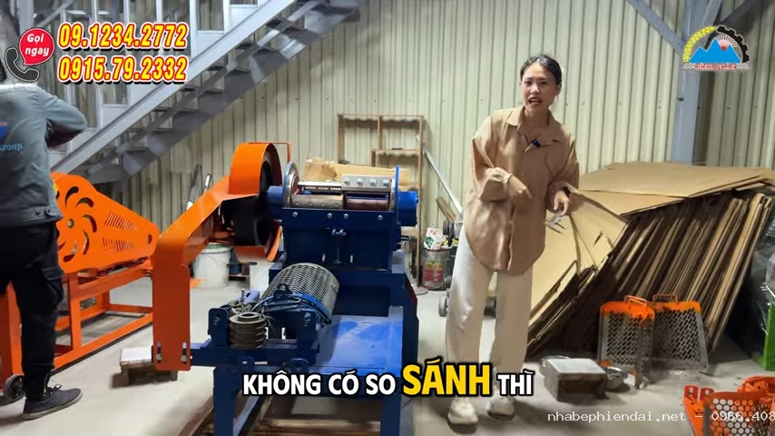 Máy băm xơ dừa 10 dao có giá bao nhiêu