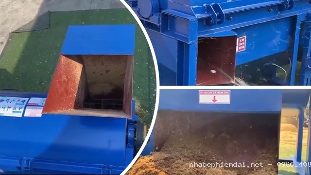 Máy băm xơ dừa sử dụng đầu nổ D30