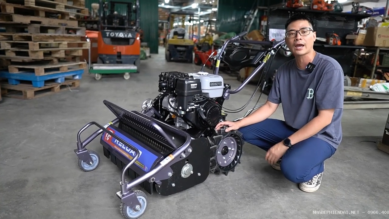 Máy cắt cỏ trục băm RELOAD 9HP động cơ xăng ZonSen