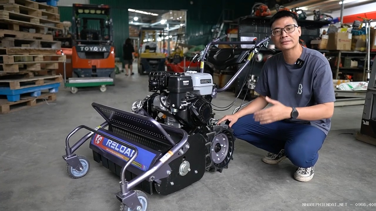 Máy cắt cỏ trục băm RELOAD 9HP động cơ xăng ZonSen