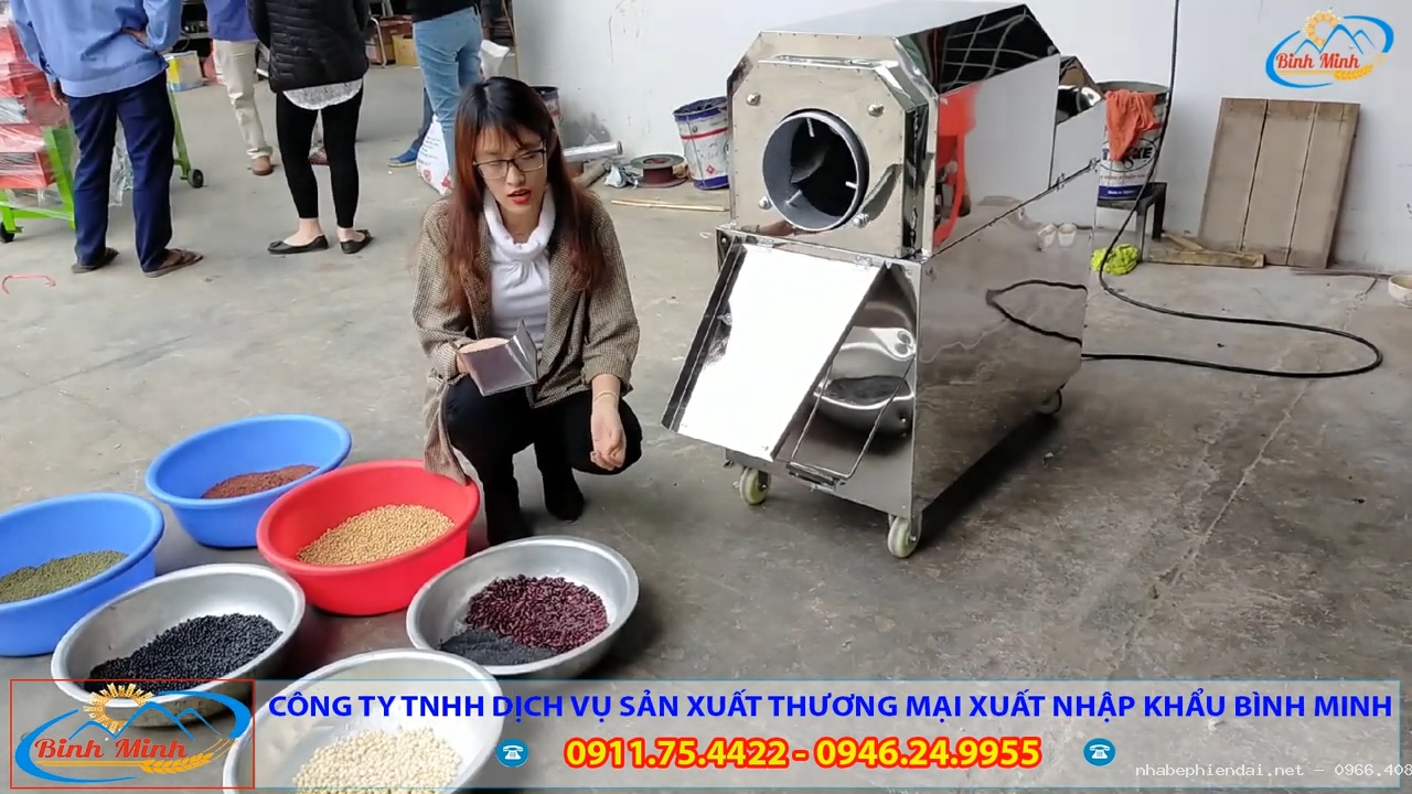 Máy rang hạt lạc, hạt điều, hạt dẻ G15