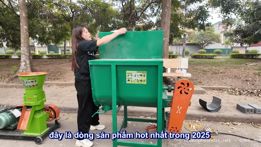MÁY TRỘN BỘT – MÁY TRỘN CÁM TRỤC NGANG MT50 CỬA DỌC