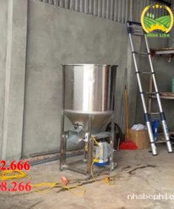 Máy Trộn Cám Trục Đứng Inox 150kg