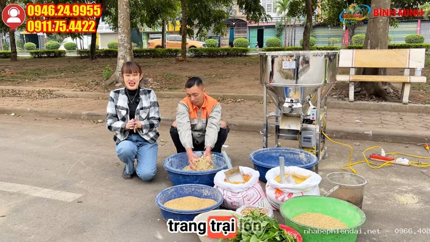 Máy Trộn Thức Ăn Chăn Nuôi Inox 50Kg/Mẻ