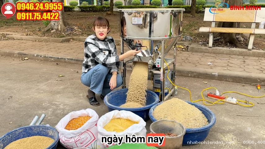 Máy Trộn Thức Ăn Chăn Nuôi Inox 50Kg/Mẻ