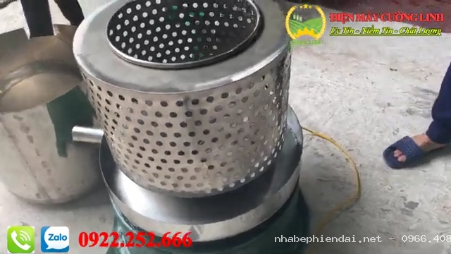 Máy Vắt Ly Tâm Tinh Bột Nghệ, Sắn Dây Inox Chạy Điện