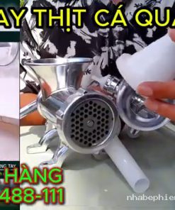 Máy xay thịt cá gia vị quay tay – cối xay thủ công dùng cho thịt, cá và gia vị