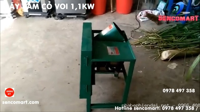 Máy Băm Cỏ Voi Băm Cây Mía Động Cơ 1,1kw (1,5HP) Trong Chăn Nuôi
