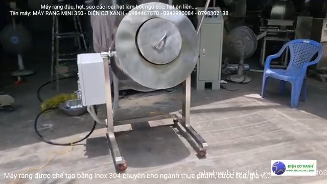 Máy rang đậu làm bột ngũ cốc rang đậu xanh, đậu đen, mè, đậu trắng