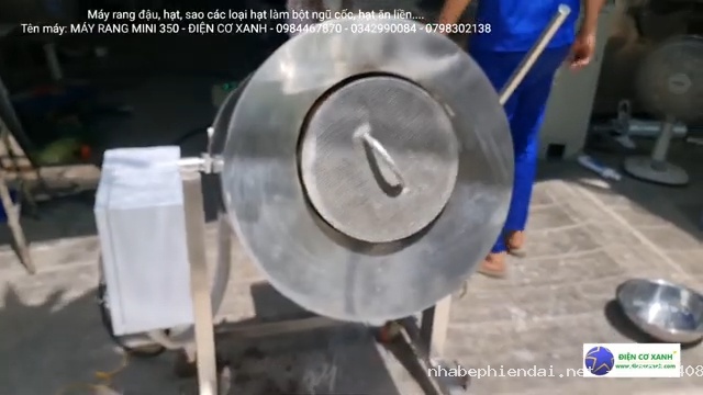 Máy rang đậu làm bột ngũ cốc rang đậu xanh, đậu đen, mè, đậu trắng