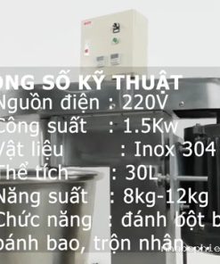 Máy trộn bột bánh mì Việt Nam xuất khẩu