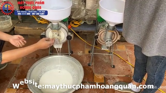Máy xay bột gạo nước mini làm bánh trôi, bánh nếp tiện dụng