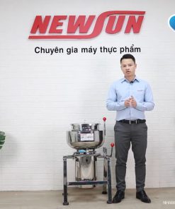 Máy xay giò chả công nghiệp 5KG xay nhuyễn thịt có khay bỏ đá