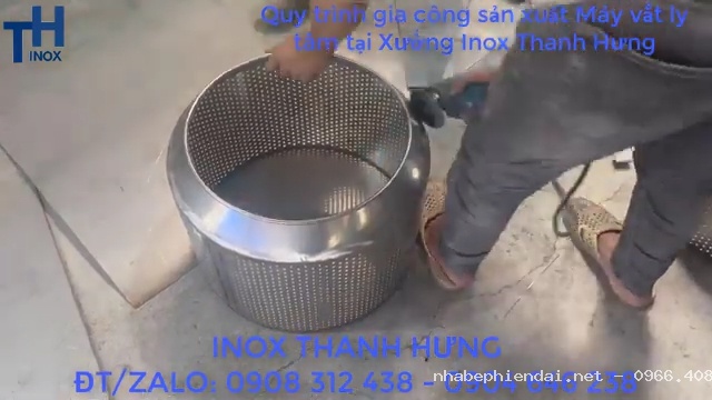 Quy Trình Gia Công Máy Vắt Ly Tâm Inox