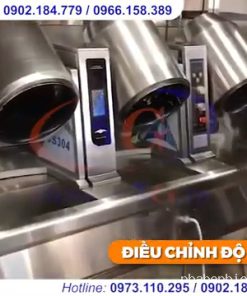 Máy rang cơm xào rau tự động giá rẻ, chất lượng cho bếp công nghiệp