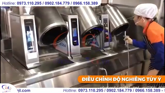 Máy rang cơm xào rau tự động giá rẻ, chất lượng cho bếp công nghiệp