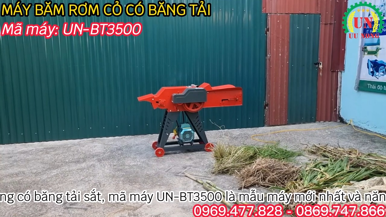 Máy Băm Rơm Cỏ Công Suất Lớn Mẫu Mới