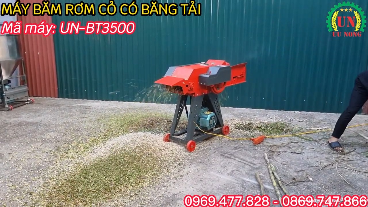 Máy Băm Rơm Cỏ Công Suất Lớn Mẫu Mới